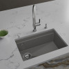 Мойка Rivelato LINO 654-L, 650х440х210мм, серый металлик