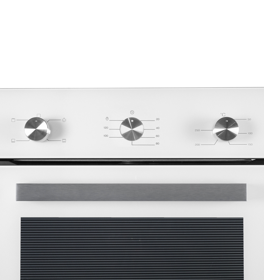 Духовой шкаф EDM 042 WH, 60 см, стекло/нерж. сталь, белый, Lex