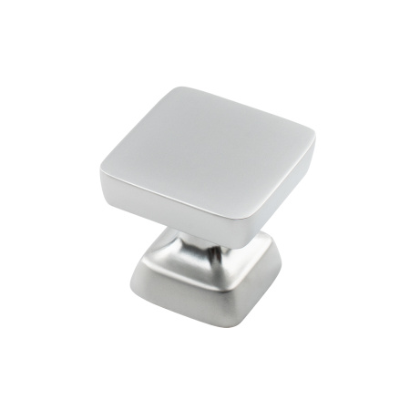 Ручка-кнопка, K-2391 SC, 34х34х28мм, металл, матовый хром