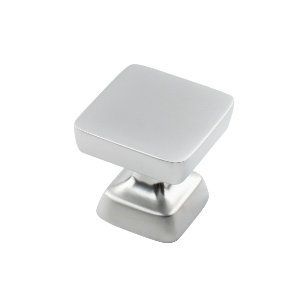 Ручка-кнопка, K-2391 SC, 34х34х28мм, металл, матовый хром