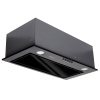 Вытяжка полновстраиваемая Next, 60см, б/угольного фильтра, черный/черное стекло, Konigin