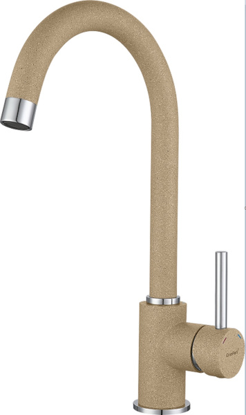 Смеситель GranFest 3650, d=50 мм, песочный