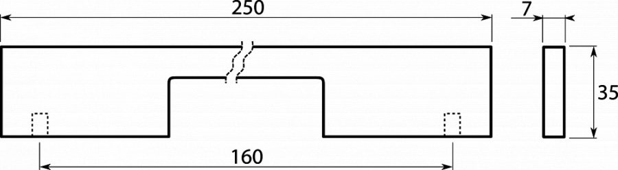 Ручка-скоба, 198, 160мм, металл, хром