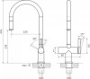 Смеситель Rivelato ACIO, d=35 мм, антрацит