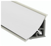 Плинтус пристеночный, 16х16мм, L=4200мм, пластик/алюминий, белый матовый