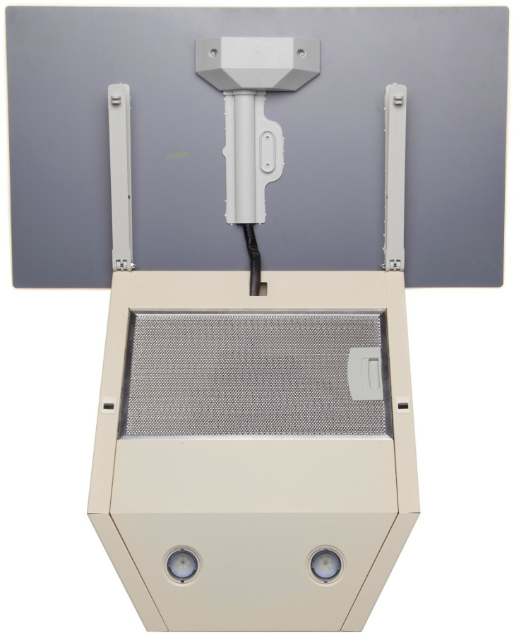 Вытяжка наклонная Colibri Ivory, 50 см, без угольн. фильтра, слоновая кость, Konigin