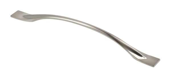 Ручка-скоба, FLOW, 192мм, металл, инокс