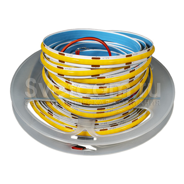 Лента  8х5000мм, COB, 12В, холодный, 12.0 Вт/м, 320 диодов/м, 1 300 Лм/м, IP20, GLS