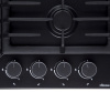 Варочная панель газовая Blaze 604 BMW, 60 см, черная матовая эмаль, Konigin