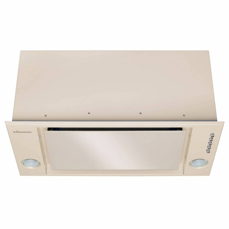 Вытяжка полновстраиваемая Checkbox, 60см, без угольного фильтра, слон.кость, Konigin