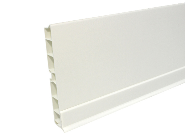Кант П-образный декоративный, 4000х20мм, пластик, белый матовый, Россия
