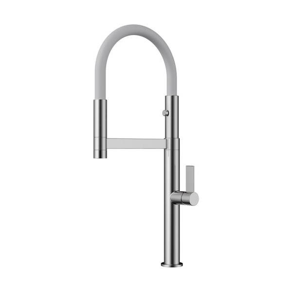 Смеситель Osaka BN-WH, латунь, нержавеющая сталь/белый