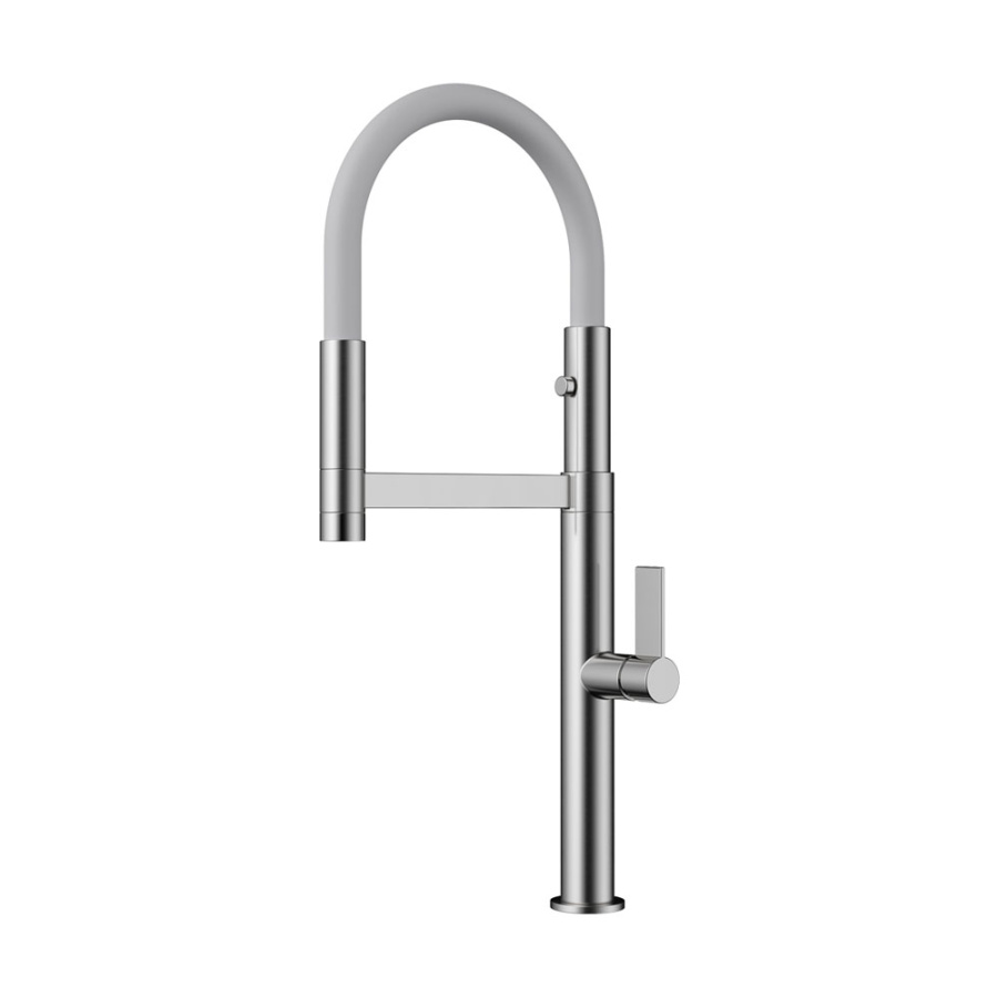 Смеситель Osaka BN-WH, латунь, нержавеющая сталь/белый