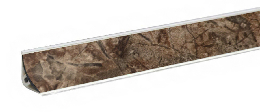 Плинтус LB-15, аламбра темная, L=3000мм, 14,4х14,4мм