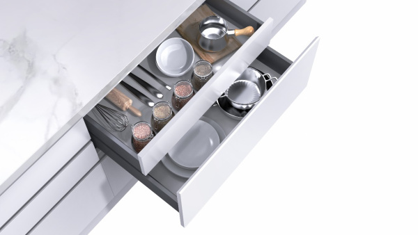 Ящик тонкостенный Nova Tech, L=300мм, H=116мм, белый, HISSEN