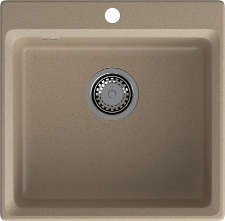 Мойка GranFest LEVEL 510, 510х500 мм, песочный