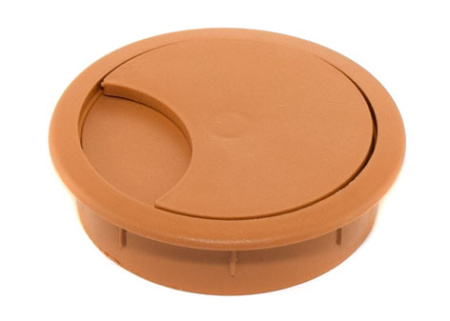 Заглушка для кабель-канала, Ø60мм, h=15мм, бежевая