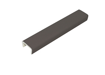 Торцевая заглушка для цоколя, h=150мм, пластик, антрацит soft touch, Россия