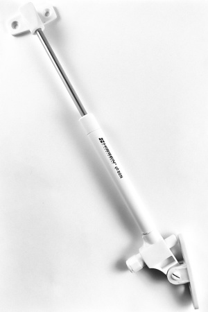 Кронштейн газовый 80N с доводчиком, белый, HISSEN