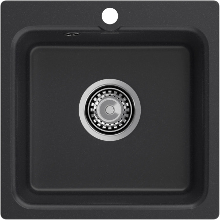 Мойка GranFest SMART 430, 430х430 мм, черный (без сифона) 