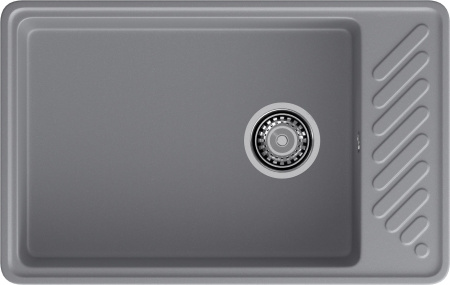 Мойка GranFest QUARZ 51, 753х476 мм, темно-серый (прямоугольная, без сифона)