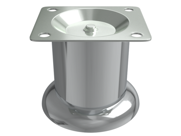 Опора с площадкой, d=50мм, h=60мм, сталь, черная
