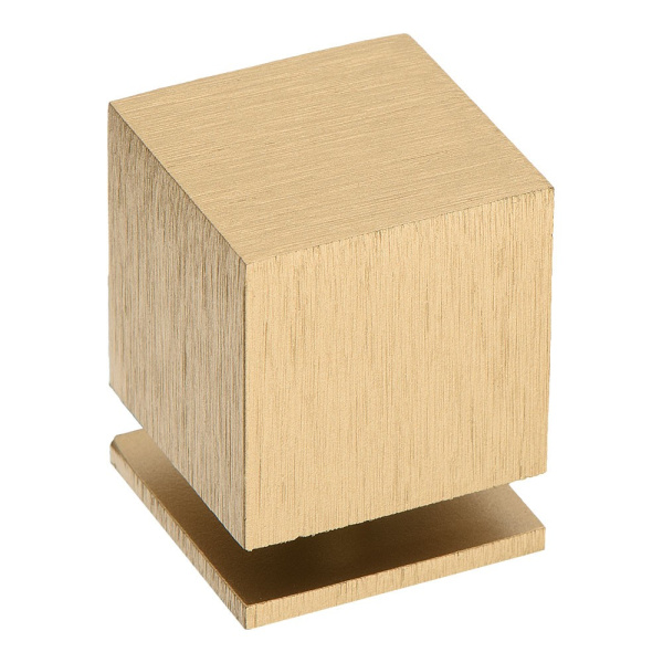 Ручка-кнопка, 1954 0025 ELX5, 32х25х25мм, металл, брашированная латунь