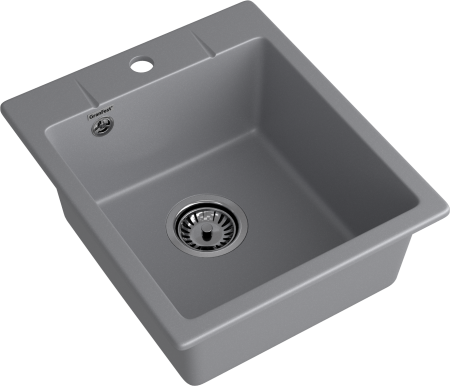 Мойка GranFest URBAN 242, 420х490 мм, темно-серый