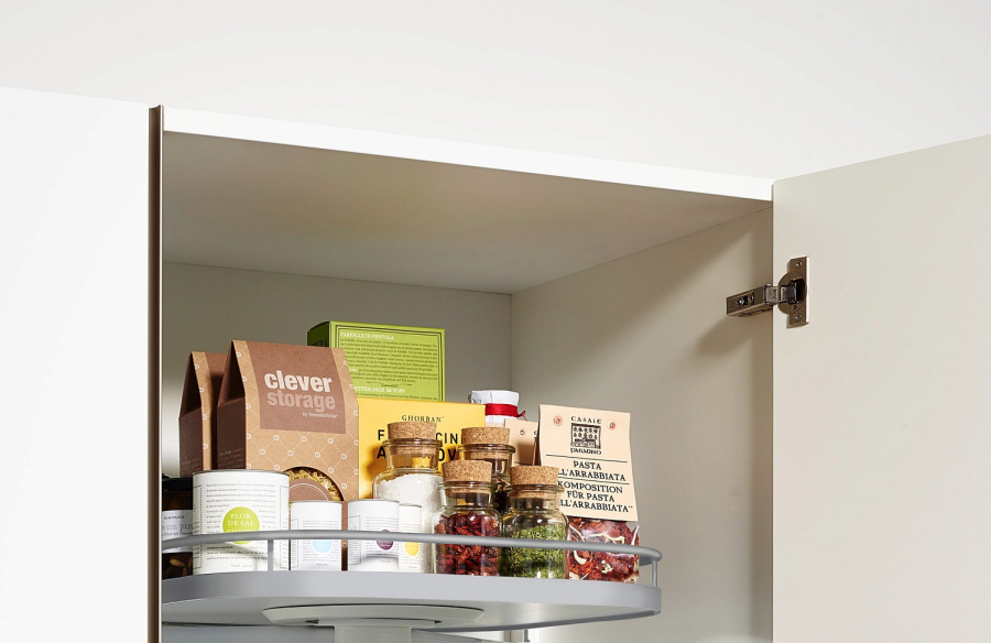 Полка ТорнМоушн, Арена Классик, дно серое, антислип, титан, Kessebohmer