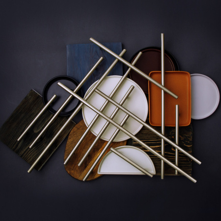 Ручка-рейлинг, R-3020, 224, матовый никель