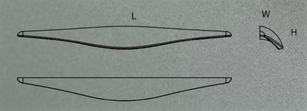 Ручка-скоба, Manta 160, 240x26x26 мм орех