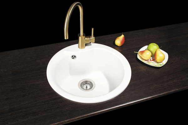 Мойка Yasugata 48R-WH, Tetogranit/белый