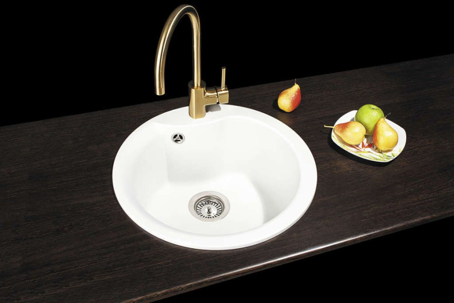 Мойка Yasugata 48R-WH, Tetogranit/белый