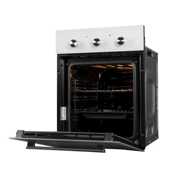 Духовой шкаф EDM 4570 WH, 45 см, стекло/нерж. сталь, белый, Lex