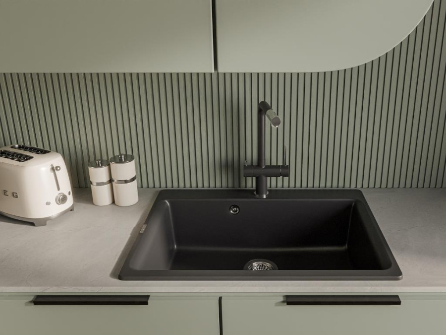 Мойка Rivelato AXEL 70, 730х520x200мм, антрацит