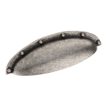 Ручка-раковина, 4100.064 Anik Silver, 64мм, металл, серебро