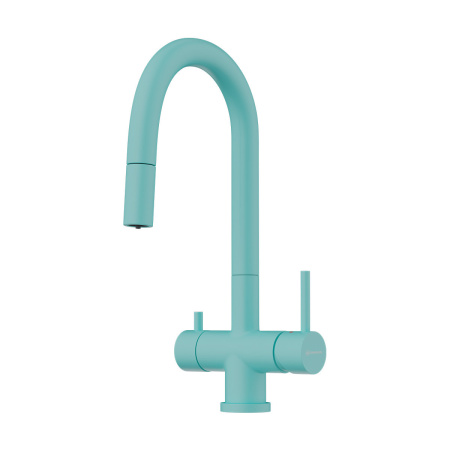 Смеситель Akita-S-AZ, латунь, azur blue матовый