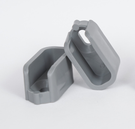 Полкодержатель-карман мини для полки сетчатой, серый