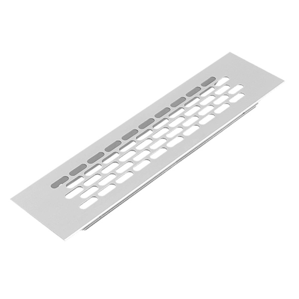 Вентиляционная решетка для цоколя, 245х60мм, алюминий, серебро, Rejs