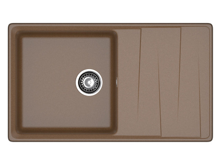 Мойка GranFest LEVEL 860L, 860х500 мм, терракот