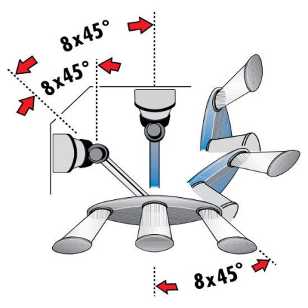 Держатель для полотенец с 3 релингами, 184х457х30мм, Secco