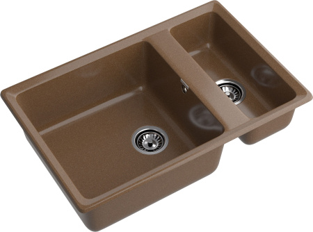 Мойка GranFest LEVEL 760K, 760х500 мм, терракот