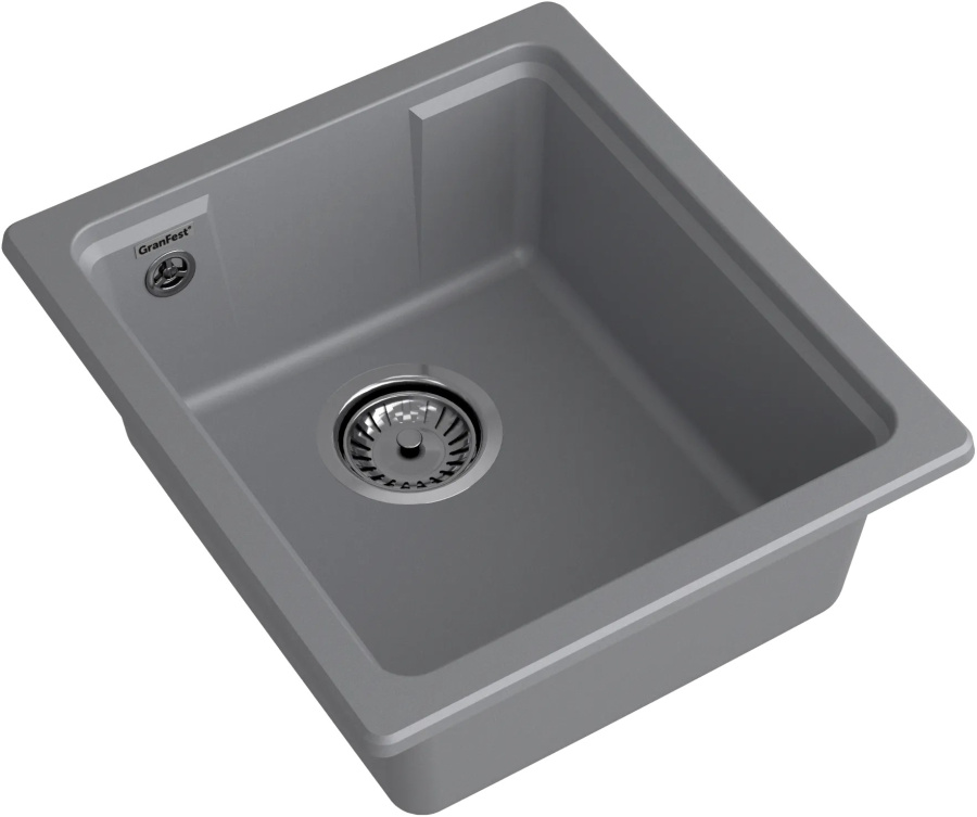 Мойка GranFest URBAN 4540, 450х400 мм, темно-серый