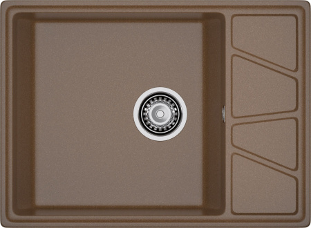 Мойка GranFest VERTEX V-680L, 680х500 мм, терракот