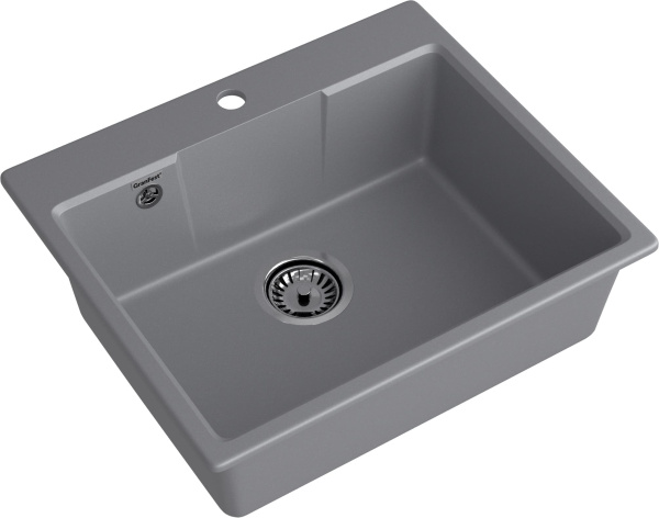 Мойка GranFest URBAN 658, 580х490 мм, темно-серый