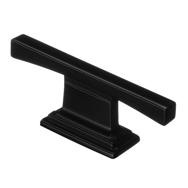 Ручка-кнопка, RK-108 BL, 65х15х25мм, металл, черный матовый