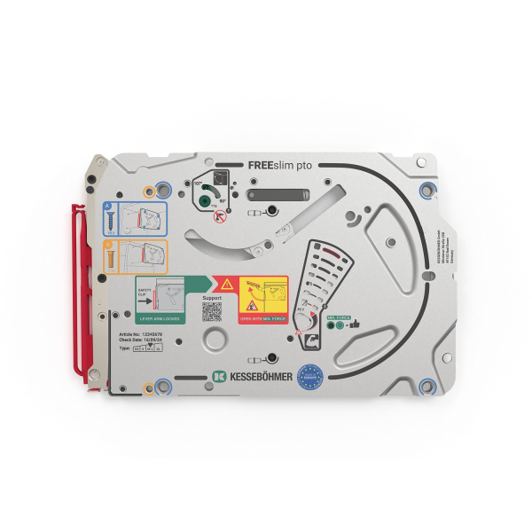 Подъемник Фри Слим Флап PTO (M-L), Ш=200-1200, В=225-650, 0,7-21,3кг, никель