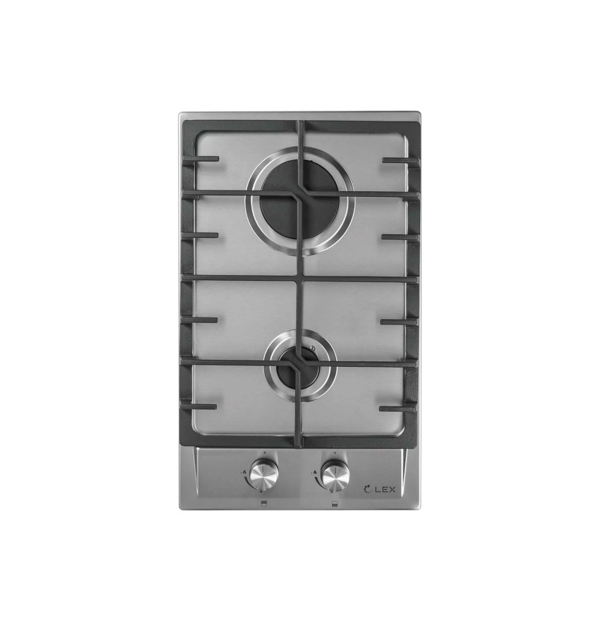 Варочная панель газовая GVS 321 IX, 30см, нержавеющая сталь, Lex