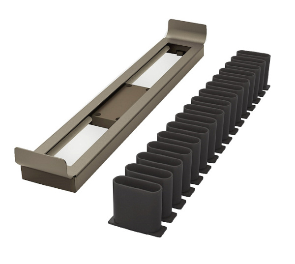 Вешалка для галстуков и ремней, 450мм, D 475 мм, выдвижная, шампань, Kessebohmer