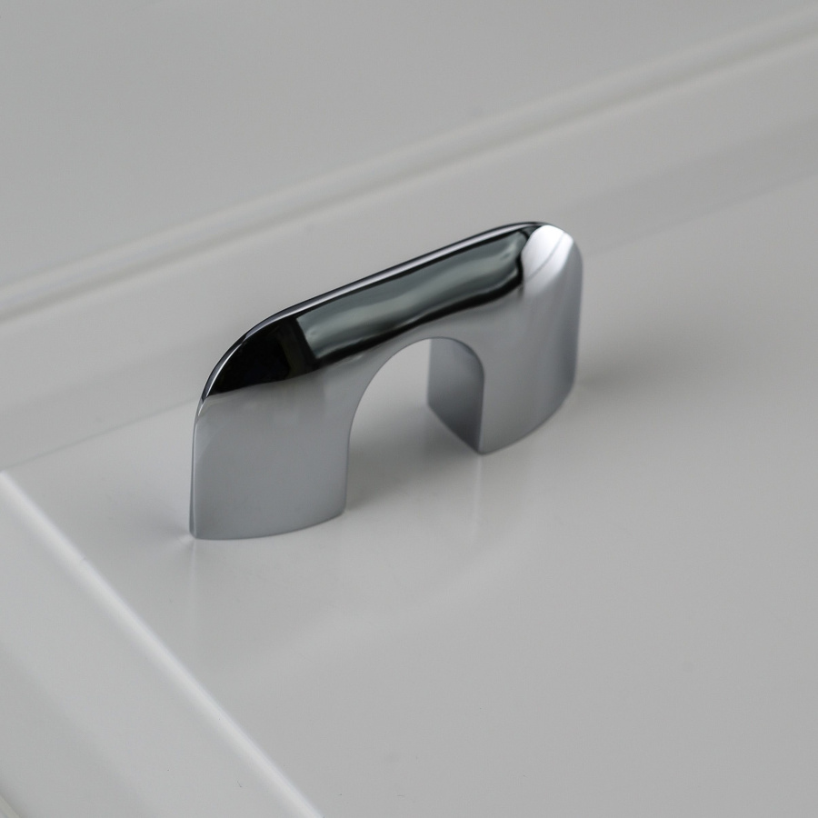 Ручка-кнопка, MILAN, 55х12х28мм, металл, хром, GTV